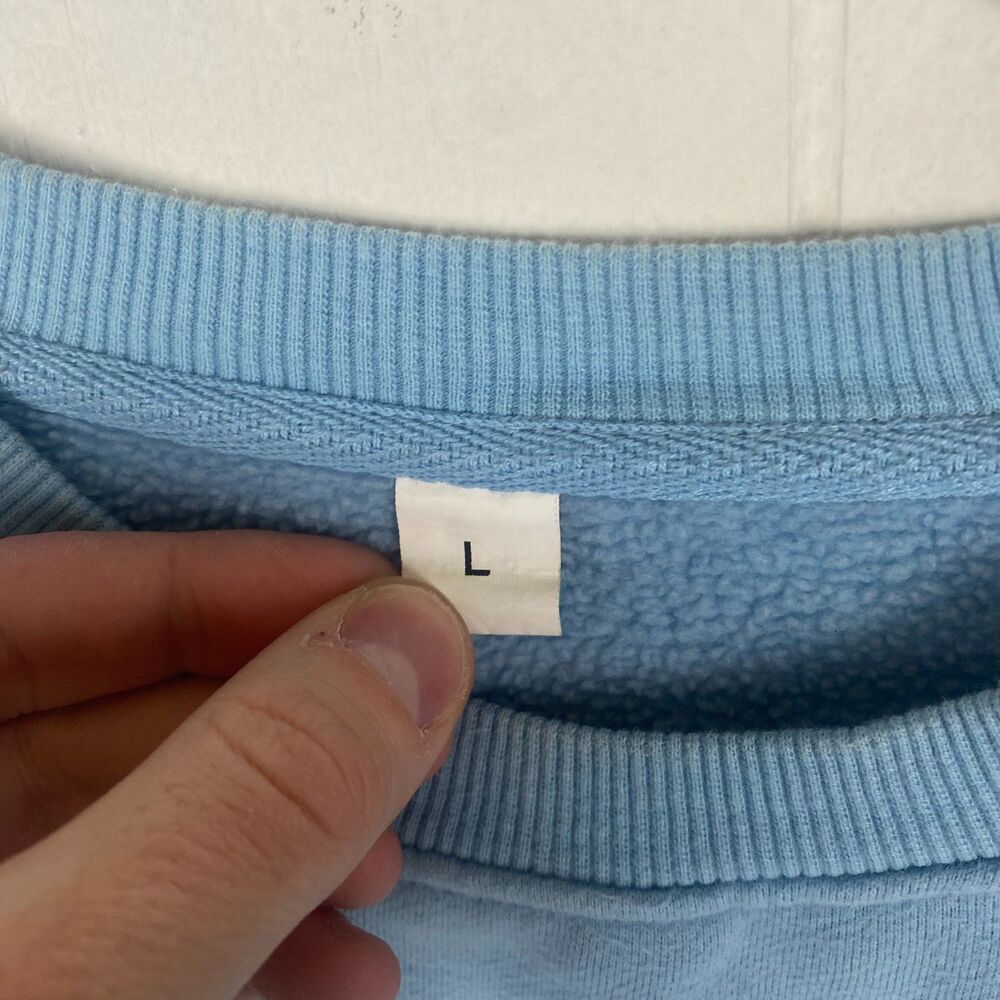 Taylor Swift 1989 Taylor’s Version Baby Blue Crewneck Sweater Women’s L Merch - Picture 3 of 4